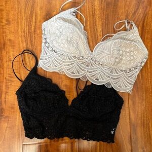Target Lace Bandeau Set - Black and White
